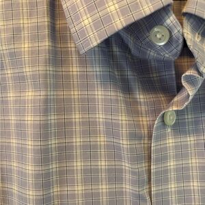 Banana Republic Lavender Plaid Button Down Shirt